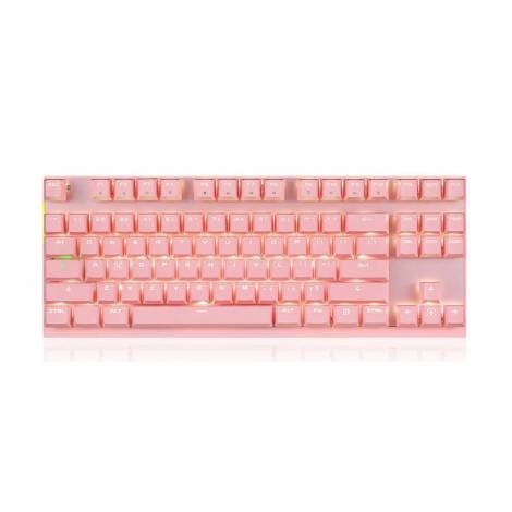 Motospeed GK82 Pink Wireless Mechanical Keyboard Red Switch GR Layout (εκθεσιακό