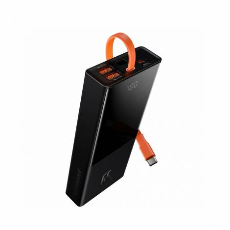 Baseus Elf Power Bank 20000mAh 65W με 2 Θύρες USB-A Power Delivery Μαύρο (PPJL000001) (BASPPJL000001)