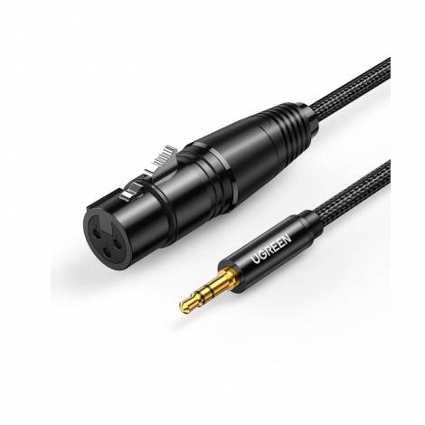 Ugreen Cable XLR female - 3.5mm male Μαύρο 2m (20244)