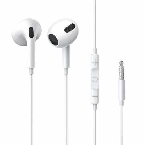 Baseus H17 Earbuds Handsfree with 3.5mm Connector White (NGCR020002) (BASNGCR020002)