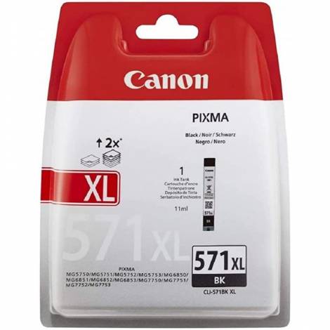 Canon Μελάνι Inkjet CLI-571BK XL Black (Blister Pack) (0331C004) (CAN-CLI571BKXLBLP)
