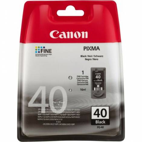 Canon Μελάνι Inkjet PG-40 Black Blister Pack (0615B042) (CAN-PG40BLP)