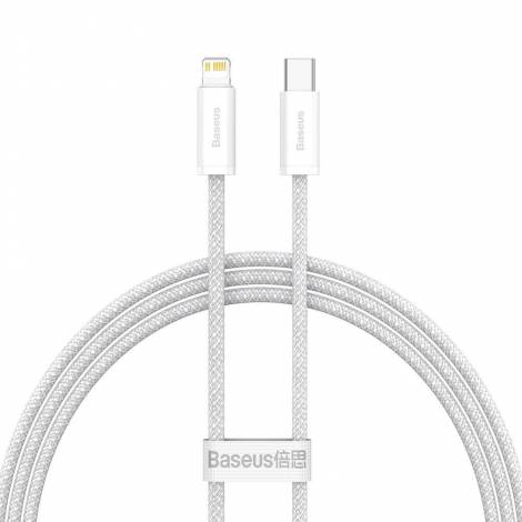 Baseus Dynamic USB-C Cable For Lightning, 23w, 1m White (CALD000002) (BASCALD000002)