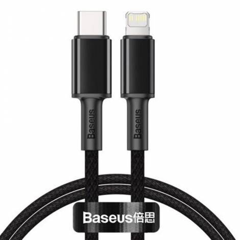 Baseus High Density Braided Cable Type-C To Lightning, Pd, 20w, 1m Black (CATLGD-01) (BASCATLGD-01)