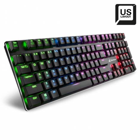 Sharkoon PureWriter RGB Gaming Μηχανικό Πληκτρολόγιο με Kailh Red διακόπτες και RGB φωτισμό (Αγγλικό US) Λευκό (PUWRRD) (SHRPUWRRD)