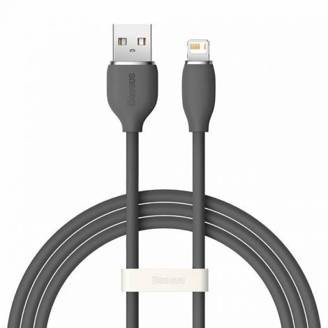 Baseus Jelly Liquid Silica Gel USB to Lightning Cable Μαύρο 1.2m (CAGD000001) (BASCAGD000001)