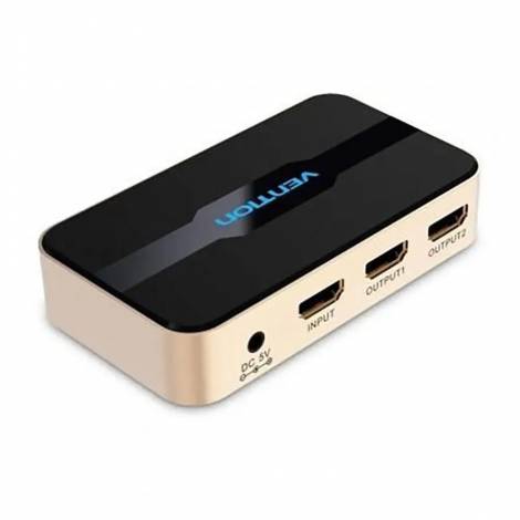 VENTION 1 In 2 Out HDMI Splitter Gold (ACBG0-EU) (VENACBG0-EU)