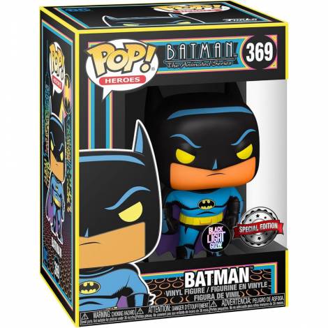 Funko Pop! Heroes: Batman The Animated Series - Batman (Blacklight) #369 Special Edition (FNK17256)