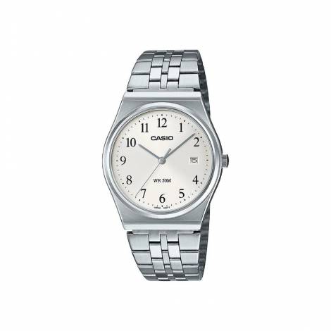 Casio Ρολόι Μπαταρίας με Ασημί Μεταλλικό Μπρασελέ (MTP-B145D-7BVEF) (CASMTP-B145D-7BVEF)