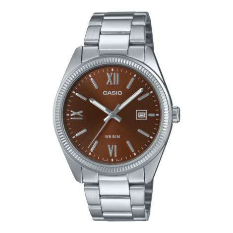 Casio Ρολόι Μπαταρίας με Ασημί Μεταλλικό Μπρασελέ (MTP-1302DD-5AVDF) (CASMTP-1302DD-5AVDF)
