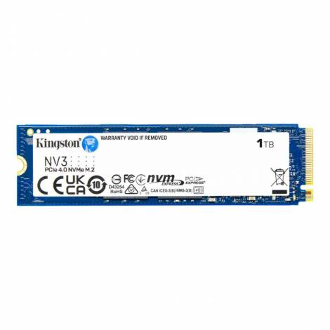Kingston NV3 1TB PCIe 4.0 NVMe R6000/W2200 MB/s SSD (SNV3S/1000G) (KINSNV3S-1000G)