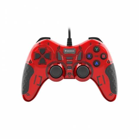 Genesis Gaming Gamepad Mangan 200 Wired for PC, Black/Red (NJG-1425) (GNSNJG-1425)
