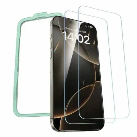 Ugreen 2x Tempered glass for iPhone 16 Pro SP629 + mounting frame (45973) (UGR45973)