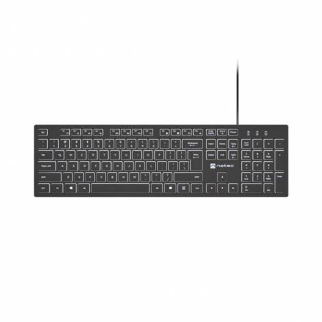 Natec Keyboard Herring Glow Us White Backlight (NKL-2342) (NTCNKL-2342)
