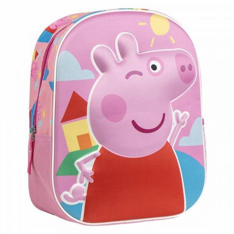 3D Τσάντα Πλάτης 31εκ Νηπιαγωγείου PEPPA PIG