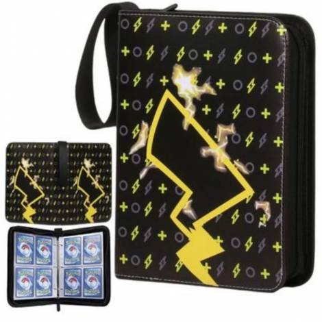 400 Zippered Pokemon Pikachu Themed Binder