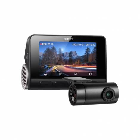 70mai A810-2 Front & Rear Dash Cam 4K w. Screen Set w. RC12 Rearview Cam - 2160p 60FPS 150FOV GPS