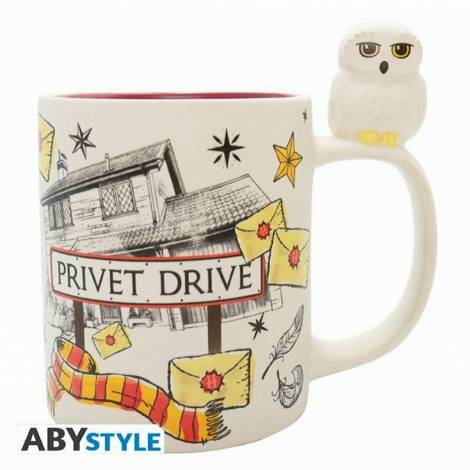 Abysse Harry Potter - Hedwig & Pivet Drive Κούπα Κεραμική Λευκή 460ml (ABYMUG918)