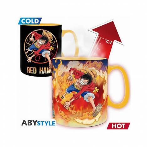 Abysse One Piece - Luffy & Sabo Heat Change Mug (460ml) (ABYMUGA445)