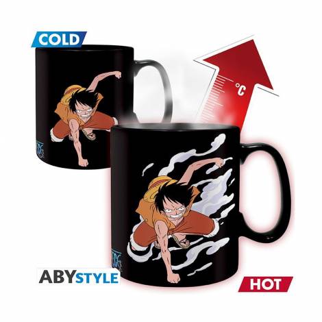 Abysse One Piece - Luffy and Ace Heat Change Mug (460ml) (ABYMUG404)