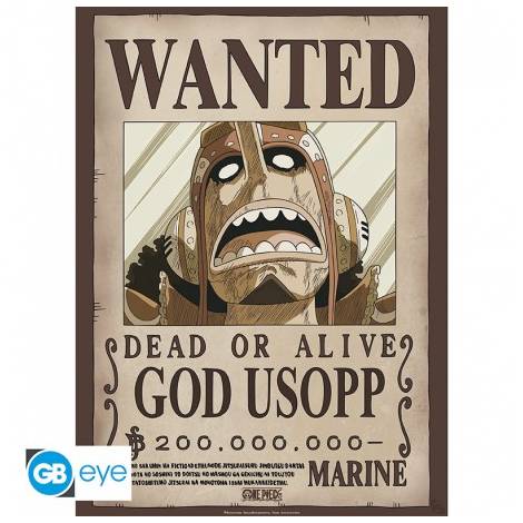 Abysse One Piece - Wanted God Usopp Poster Chibi (52x38cm) (GBYDCO232)