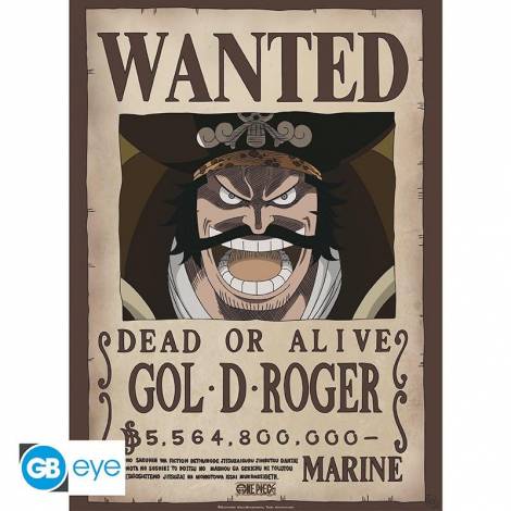 Abysse One Piece - Wanted Gol .D. Roger Poster Chibi (52x38cm) (GBYDCO266)