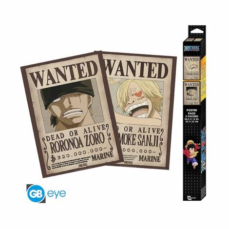 Abysse: One Piece - Wanted Zoro & Sanji 2-Pack Posters (52x38cm) (GBYDCO340)