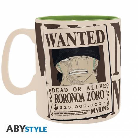 Abysse One Piece - Zoro  Wanted Heat Change Mug (460ml) (ABYMUGA453)