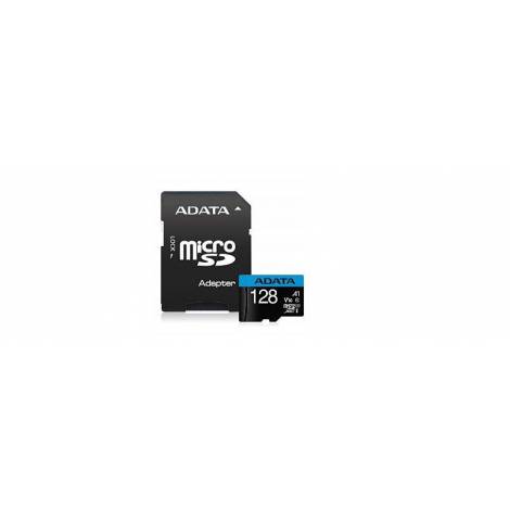 ADATA SDXC MICRO 128GB PREMIER AUSDX128GUICL10A1-RA1, CLASS 10, UHS-1, V10, SD ADAPTER, LTW