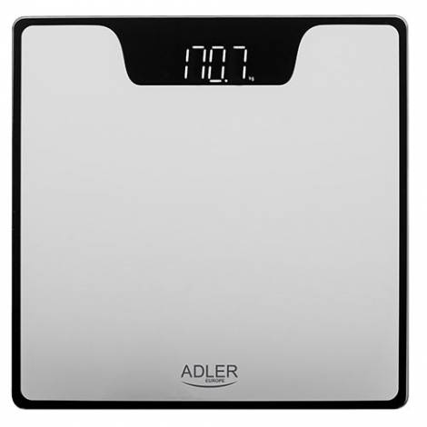 ADLER BATHROOM SCALE WITH LED DISPLAY SILVER  AD8174S