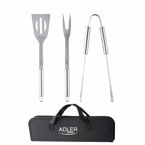 ADLER GRILL CUTLERY SET IN BLACK CARRYING CASE