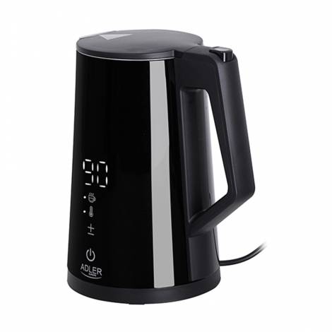 ADLER LED ELECTRIC KETTLE WITH TEMPERATURE CONTROL 1.7L STRIX BLACK