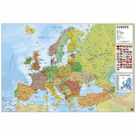 Αφίσα 61Χ91,5εκ. Χάρτης της Ευρώπης Αγγλικά