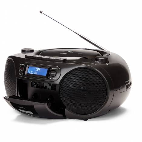 AIWA PORTABLE CD/MP3 PLAYER WITH DAB+ BLACK REFURBISHED