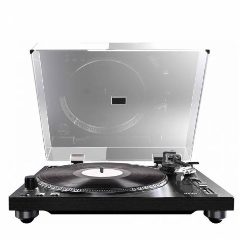 AIWA PROFESSIONAL BELT-DRIVE TURNTABLE BLUETOOTH PREAMP STROBOSCOPE USB REC BLACK