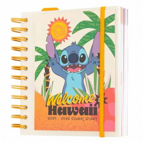 Ακαδημαϊκό Ημερολόγιο Σπιράλ με Μαλακό Εξώφυλλο 2025-2026 Ημερήσιο 11μηνο 14X16εκ DISNEY Lilo & Stitch