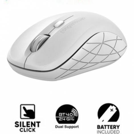 ALCATROZ BLUETOOTH 4.0/WIRELESS MOUSE DUO 3 SILENT WHITE