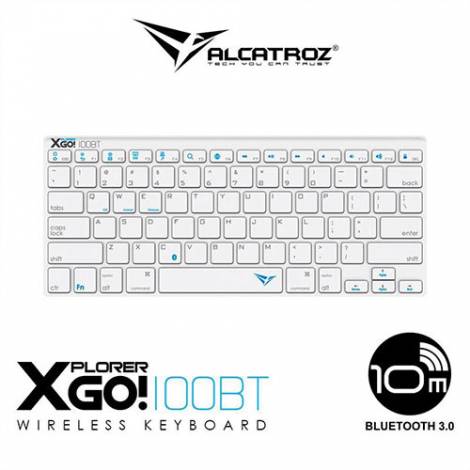 ALCATROZ BLUETOOTH KEYBOARD XPLORER GO BT100 SILVER