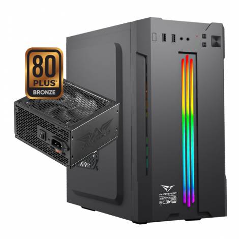ALCATROZ PC CASE WITH PSU AZZURA MILLENIA ECO PRO II RGB BLACK
