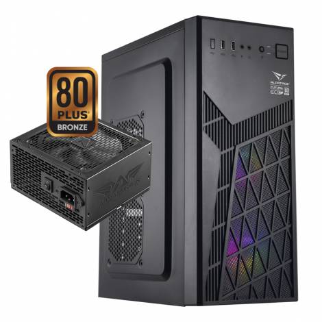 ALCATROZ PC CASE WITH PSU FUTURA MILLENIA ECO M600 PRO BLACK