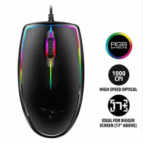 ALCATROZ RGB FX USB WIRED MOUSE ASIC 7 BLACK