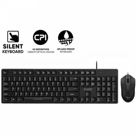 ALCATROZ USB WIRED SILENT COMBO KEYBOARD AND MOUSE XPLORER C3300