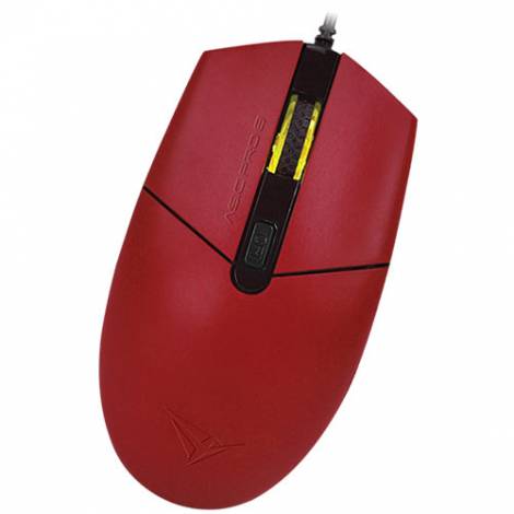 ALCATROZ WIRED HIGH SPEED BLUE RAY 4 BUTTON MOUSE ASIC PRO 8 RED