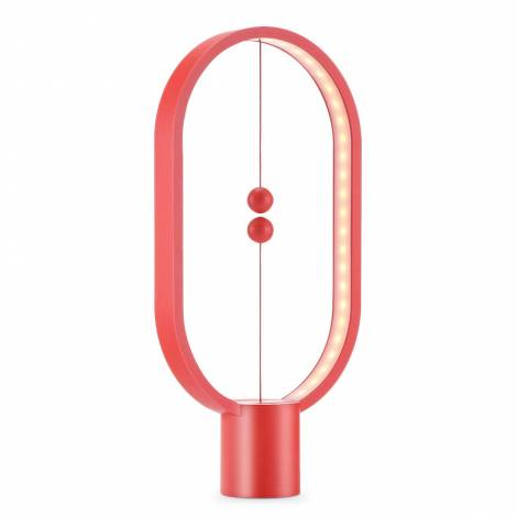 Allocacoc Heng Balance Plastic Lamp - Ellipse Red