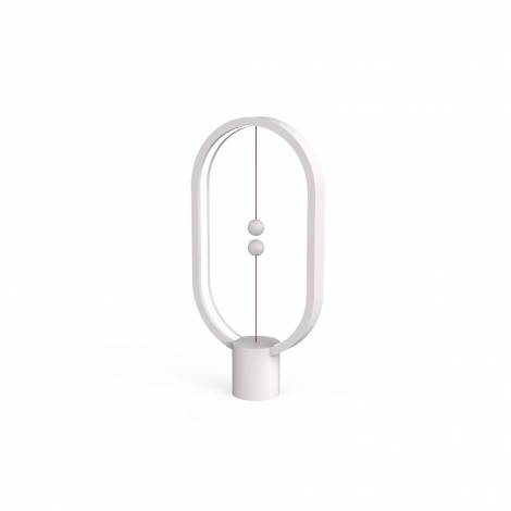 Allocacoc Heng Balance Type-C |Plastic Lamp Ellipse| Διακοσμητική λάμπα με μαγνητικό διακόπτη (Λευκό)