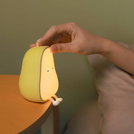 Allocacoc® Pear Night Lamp |MUID| Φωτάκι παιχνίδι αχλάδι από μαλακή σιλικόνη με χρονοδιακόπτη