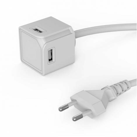 Allocacoc® PowerCube |USBcube Extended USB A| Πολύπριζο 4 θέσεων USB-A - Λευκό - 10464WT/EUEUMC