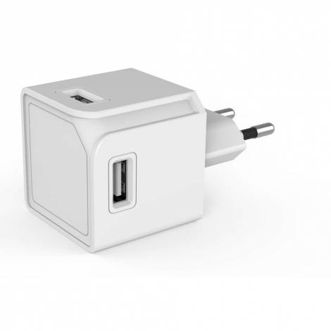 Allocacoc® PowerCube |USBcube Original| Πολύπριζο 4 θέσεων USB-A – Λευκό – 10465WT/EUOUMC