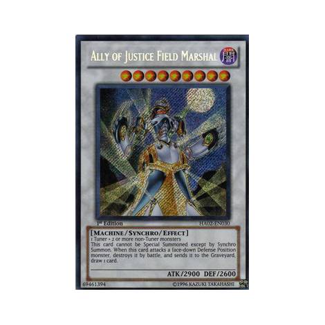 Ally of Justice Field Marshal SECRET RARE (HA02)