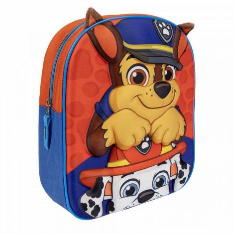 Απαλή 3D Τσάντα Πλάτης 28εκ Νηπιαγωγείου PAW PATROL